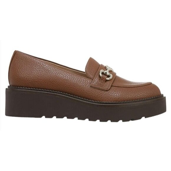 GIANI BERNINI / Mayaap / Brown / Platform / Faux Leather / Slip-On Loafers - Picture 2 of 8